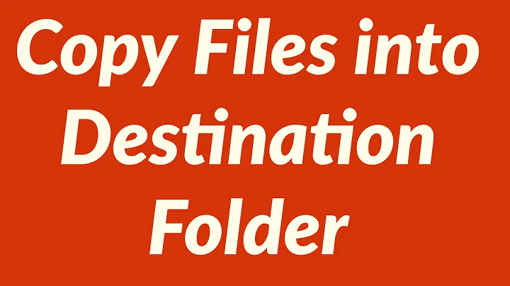 Copy Specific Files from Folder and Subfolders into Destination Folder