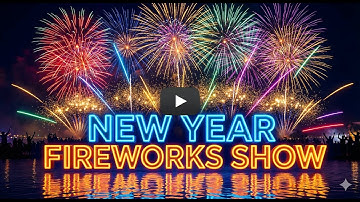 New Year 2026 Fireworks Show at Eiffel Tower
