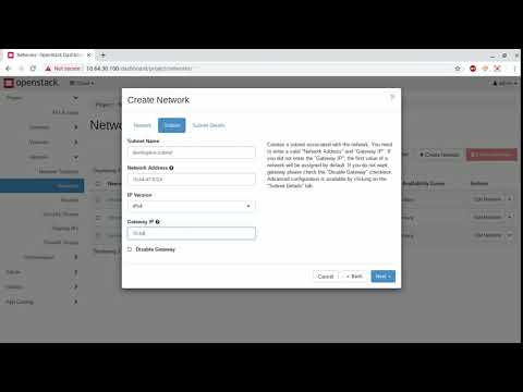 OpenStack Ussuri adding self-service network