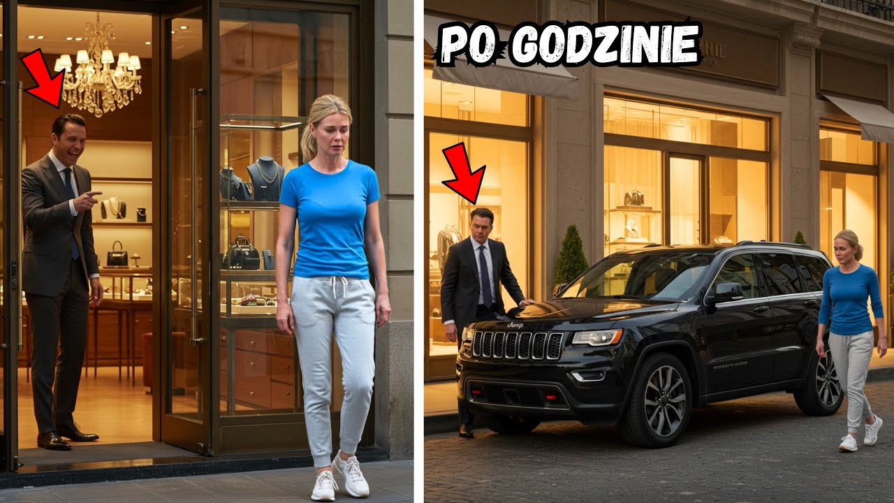 Wyrzucili ją z luksusowego sklepu... Godzinę później jej wściekły mąż przyjechał jeepem.