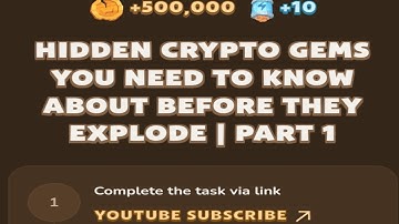 HIDDEN CRYPTO GEMS YOU NEED TO KNOW ABOUT BEFORE THEY EXPLODE | PART 1 | Memefi New Video Code