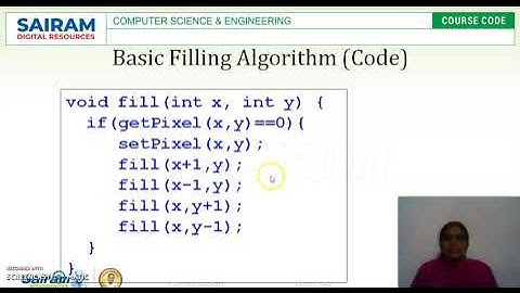Lecture video 18CS62 Module 2 Fill area primitives  P Devisivasankari