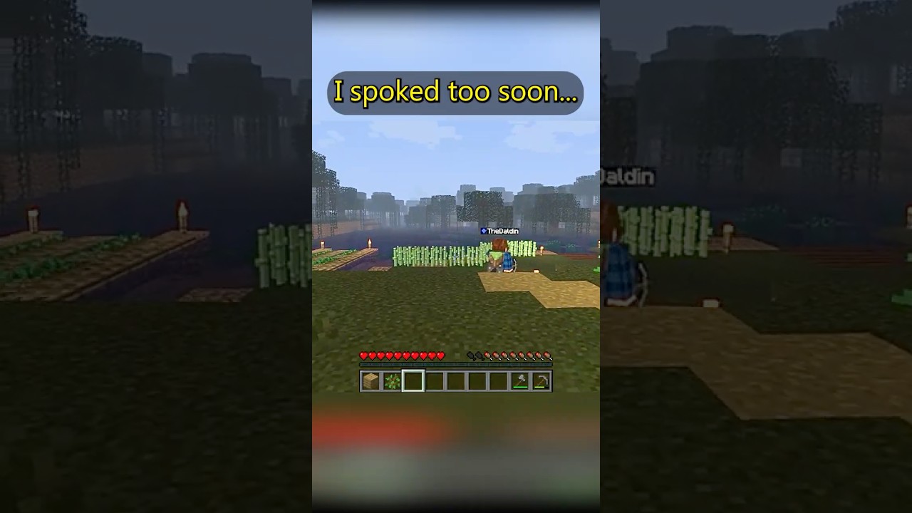 I have NEVER been SCARED before! #shorts #minecraft