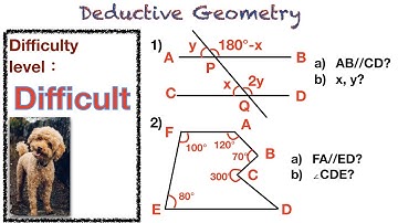 [Eng. Version with Eng. Subtitles] Deductive Geometry (6 Important Angles & Lines)