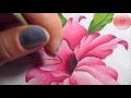 Cómo Pintar  en Tela Fácil ( Flor Resucitado)