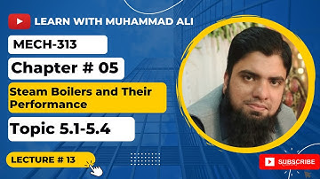 Lecture 13-Steam Boilers & Performance| Applied Thermodynamics|MECH-313| DAE Mechanical Technology