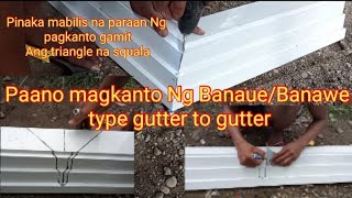 Paano magkanto ng gutter to gutter Banaue/Banawe type gutter