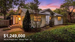 363 N Phelps Ave, Winter Park FL — $1,249,000 | Luxury Home Tour