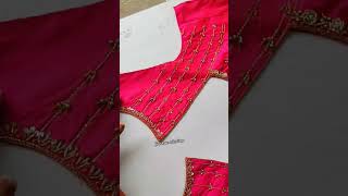 making of net cut work blouse design #cutworkdesign #ariblouse #fashiondesigner #8978495017