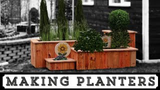 Making a set of planter boxes for the garden