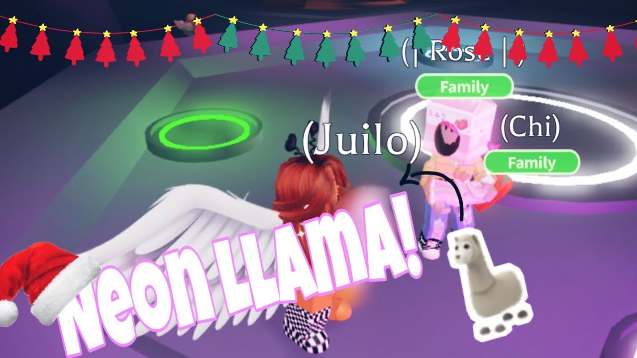 Adopt Me Making A Neon Llama Youtube - roblox llama adopt me