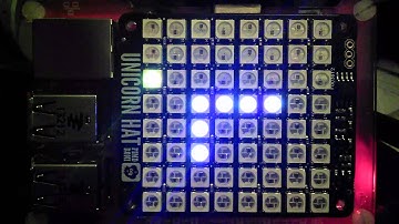 Snake game on Raspberry Pi with Unicorn Hat