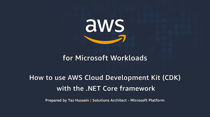 AWS Cloud Development Kit (CDK) with the .NET
