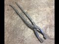 Forging bladesmithing tongs with nick rossi at nesm