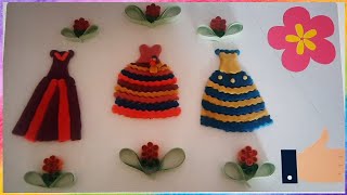 Sihirli Ellerden Elbise Yapımı ,Oyun Hamuru ,Hamur Oyunları ,Kağıttan Neler Yapılır 