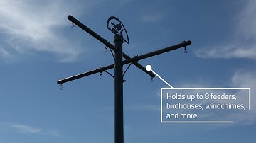 Features of the Squirrel Stopper Deluxe Bird Feeder Pole System