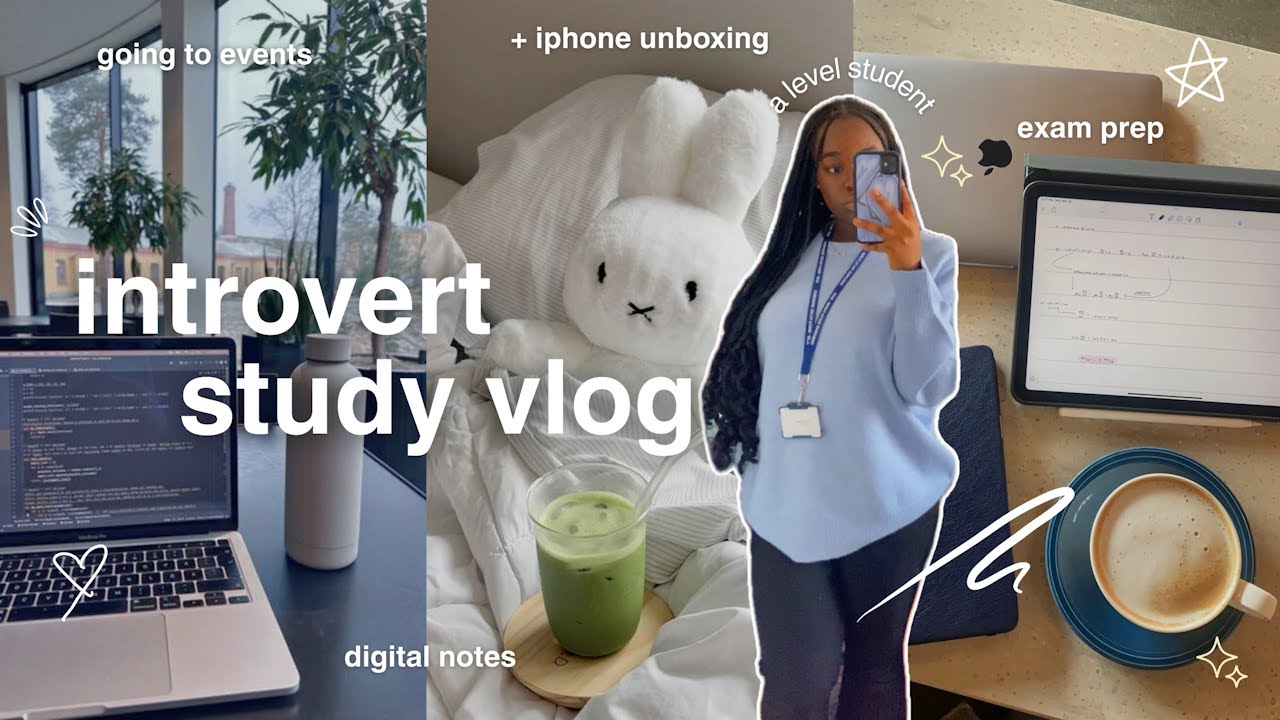 Учебный видеоблог интроверта ☁️ тихие учебные дни, поход на мероприятие в одиночку и распаковка i...