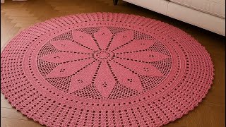 Como Fazer Tapete Redondo De Sala Em Crochê Aula Completa
