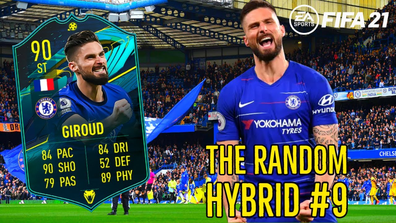 THE RANDOM HYBRID #9! 90 PLAYER MOMENTS GIROUD!! FIFA 21 ULTIMATE TEAM!!