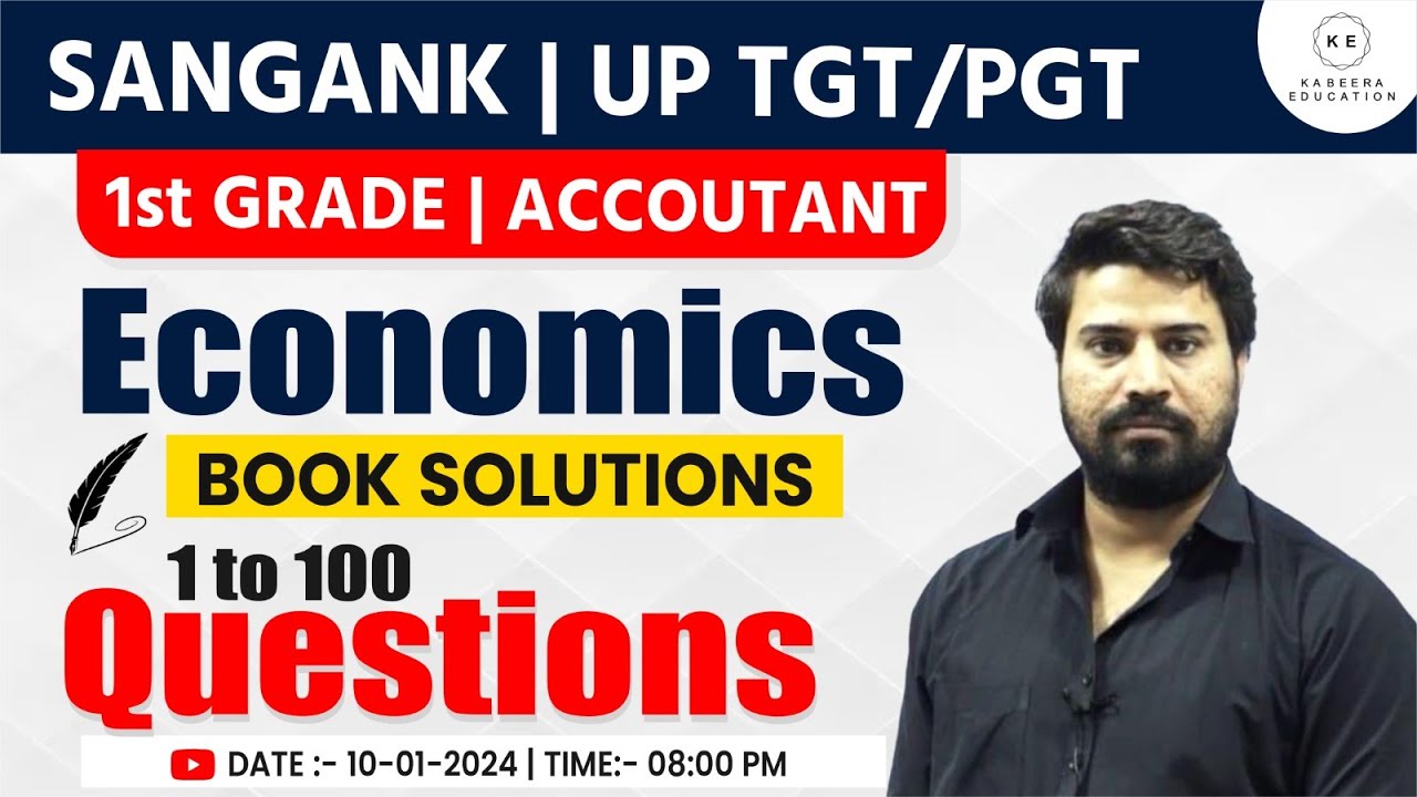 SANGANAK/JRA-TRA/UP TGT/First Grade Exam 2023 || Economics Book MCQs Solution || BY Bhawani sir