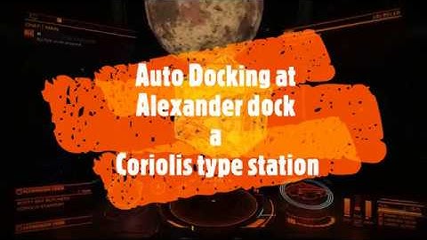 Elite Dangerous Horizons gameplay. Auto Docking at Coriolis station Alexander Dock