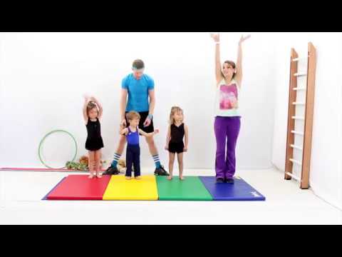 Preschool gymnastics - Jump and Roll