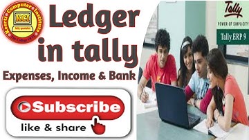 ledger creation in tally erp9, how to create ledger in tally, टैली में लेजर बनाना