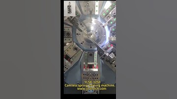 YLSK-1250 Camless spring forming machine to make automobile parts. www.ylsktech.com