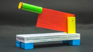 Second Class lever Science Projects | Chopping Knife Working Model