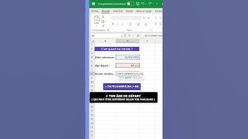 Calculer ta retraite dans Excel