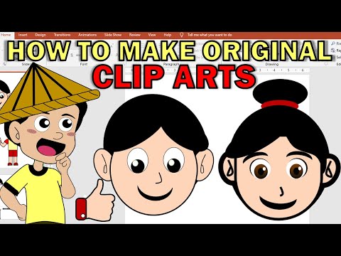 HOW TO MAKE HUMAN CLIP ARTS USING POWERPOINT PART 1 | MAKE YOUR ORIGINAL CLIP ARTS | USE SHAPES ONLY