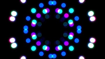 Neon Circle Light Bokeh Loop Background