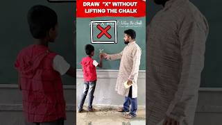 Draw X Without Lifting The Chalk Innovative Ideas