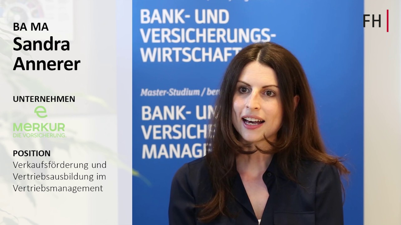 Absolventin Sandra Annerer über ihr Studium am Institut "Bank- und Versicherungswirtschaft"