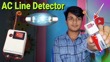 How To Make AC Line Detector using CD4017 IC | Make a Current Detector | CD4017 IC Project ||