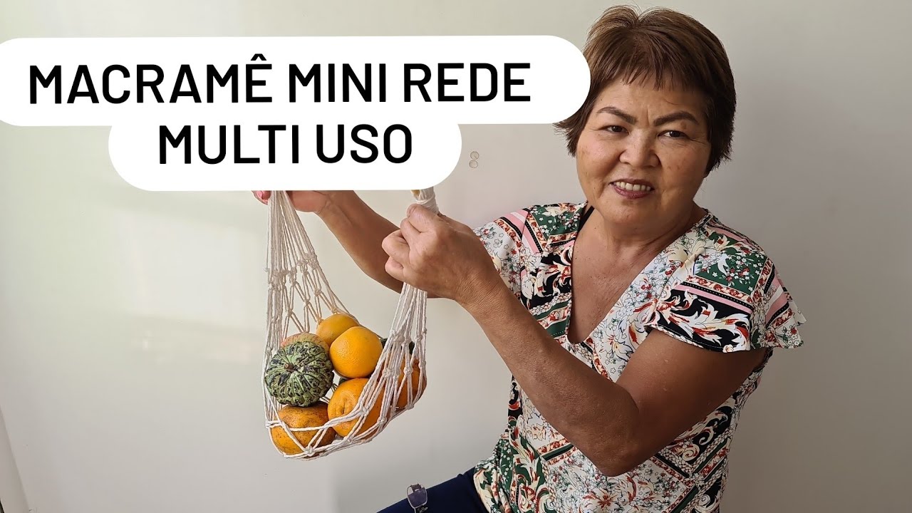 MINE REDE MACRAMÊ - como fazer