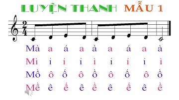 luyện thanh mẫu 1 - khởi động giọng - Thầy Tuấn nhạc Vlog - ThayTuanNhacVlog