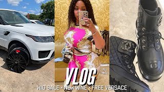 FREE VERSACE  • HUGE WIG SALE • LUNCH WITH FRIENDS | VLOG | Gina Jyneen