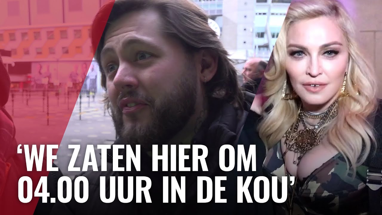 Madonna-fans al vroeg in vrieskou in de rij