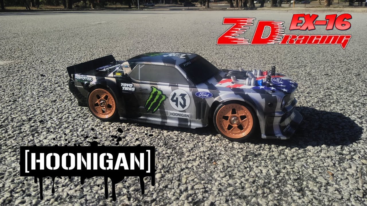 AWESOME 1/16 Street Basher! ZD Racing EX-16 PRO HOONIGAN MUSTANG