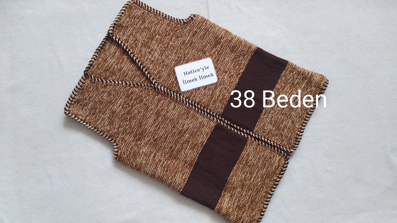 Nurcan Bayan Yelek Yapımı 38 Beden Kolay Basit Kullanışlı Spor Şık Örgü Çeyizlik Kazak Süveter Tarif