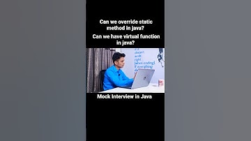 Can we override static method in java? Virtual function in java? #java #interview #staticmethod