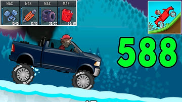 Hill Climb Racing - SUPER DIESEL 4X4 in NORTHPOLE - Gameplay Walkthrough Part 588 (Android,iOS)