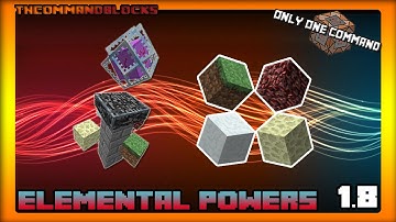 Minecraft one command block- Elemental powers