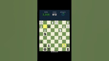 Chess puzzle solved 813/500k || #chess #chessgames #games #siciliandefense #chessproblems #chessgame