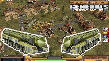 "LongDong Launcher very OP" China Nuke 1 vs 3 Brutal GLA Toxin | C&C Generals Zero Hour Mod