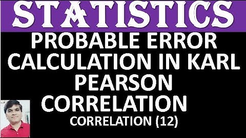 #probable Error calculation in karl Pearson correlation#correlation (12)#statistics #probableerror