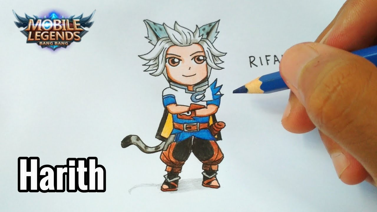 Cara Menggambar Harith Mobile Legends Versi Chibi How To Draw Harith Chibi YouTube