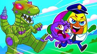 Scary Dino Robot Song 😨🤖 Playing Dinosaurs Song 🤩 Kids Songs by VocaVoca Friends🥑