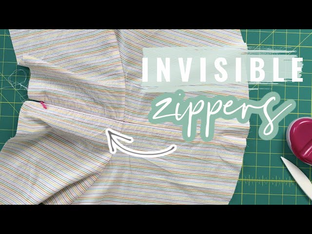 How to Sew a Perfect Invisible Zipper! Including Matching the Seams 